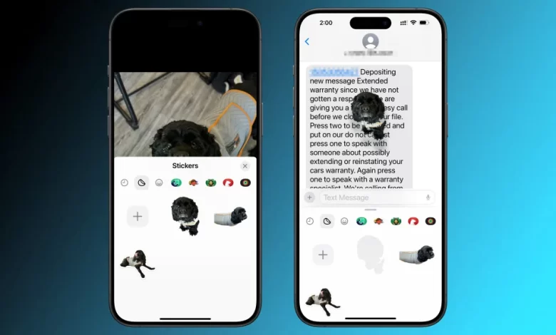 ساخت استیکر در گوشیهای iPhone